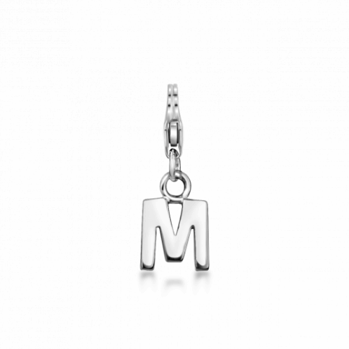SOFIA ezüst charm medál M betű medál AEIC2486/R