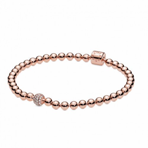 PANDORA aranyozott Gyöngy és pavé karkötő karkötő 588342CZ