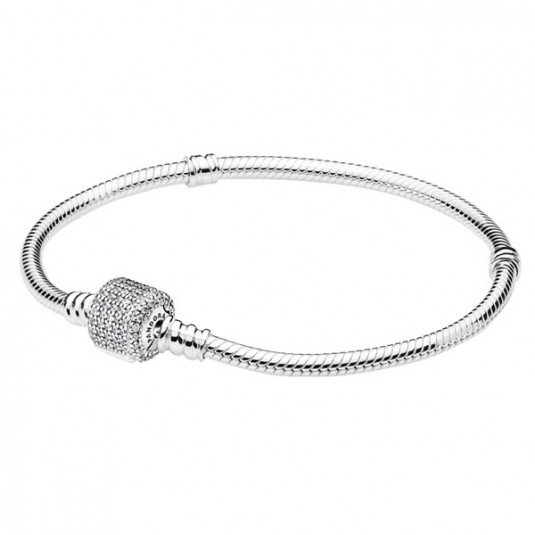 PANDORA Moments Ezüst karkötő áttetsző cirkóniával karkötő 590723CZ
