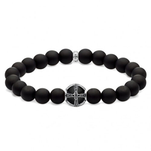 THOMAS SABO karkötő Cross black karkötő A1928-812-11-L18