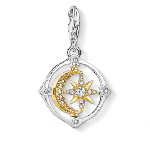 THOMAS SABO Charm medál Moveable moon & star medál 1815-414-7