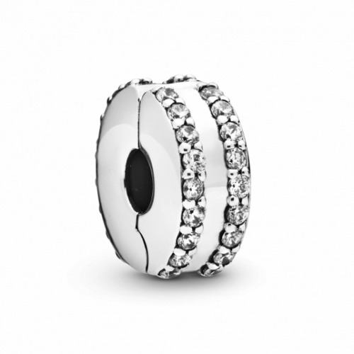 PANDORA Duplasoros pavé klip charm