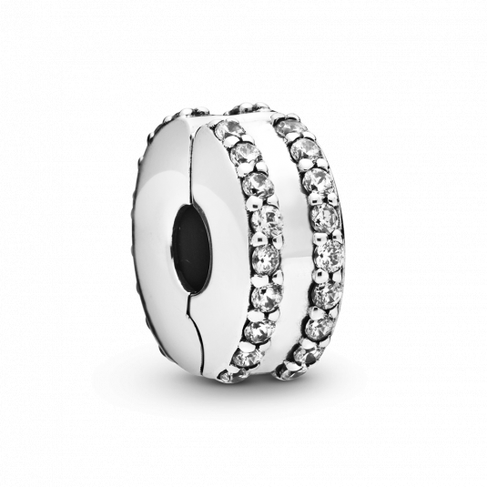 PANDORA Duplasoros pavé klip charm
