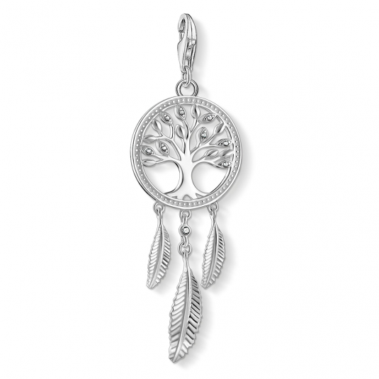 THOMAS SABO charm medál Dreamcatcher Tree silver medál 1845-051-14