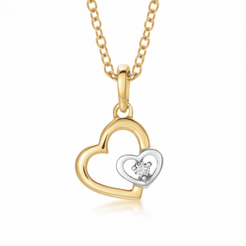 A SOFIA DIAMONDS arany medál medál GEMPD28898-15