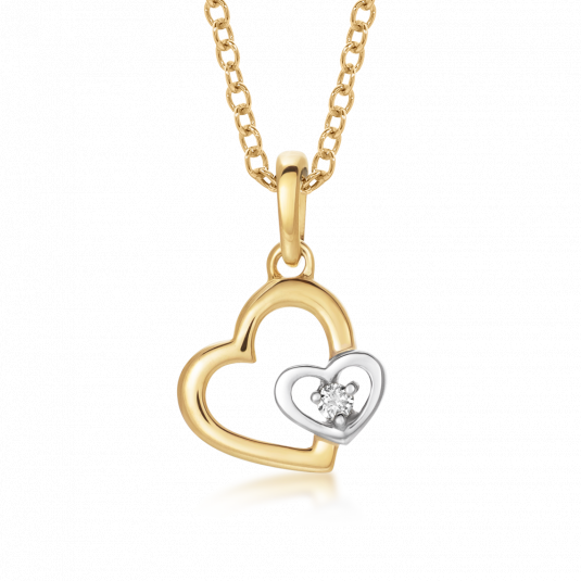 A SOFIA DIAMONDS arany medál medál GEMPD28898-15