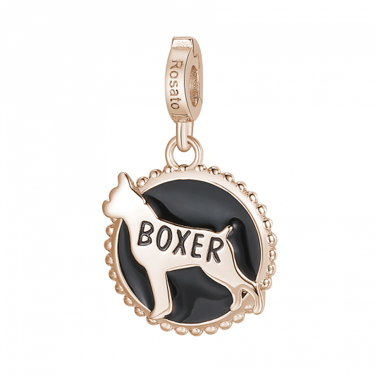 ROSATO ezüst medál Boxer kutya medál RORZ109
