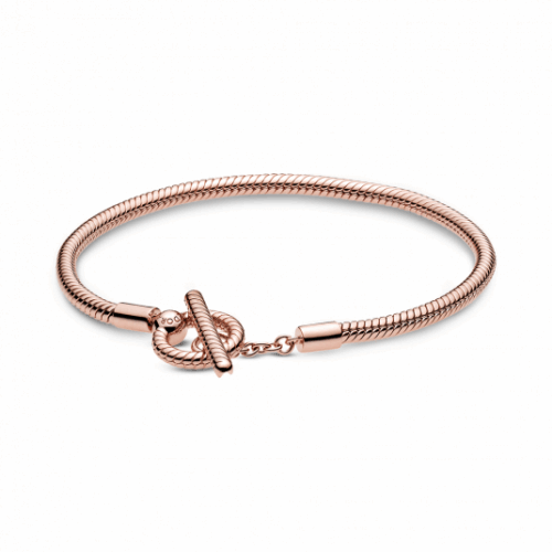 PANDORA aranyozott Moments T-kapcsos kígyólánc karkötő karkötő 589087C00