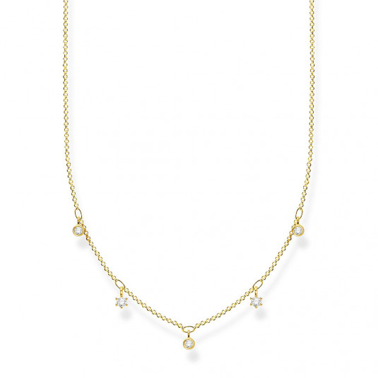 THOMAS SABO nyaklánc White Stones gold nyaklánc KE2071-414-14-L45v