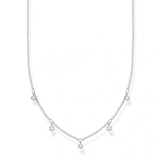 THOMAS SABO nyaklánc White stones silver nyaklánc KE2071-051-14-L45v