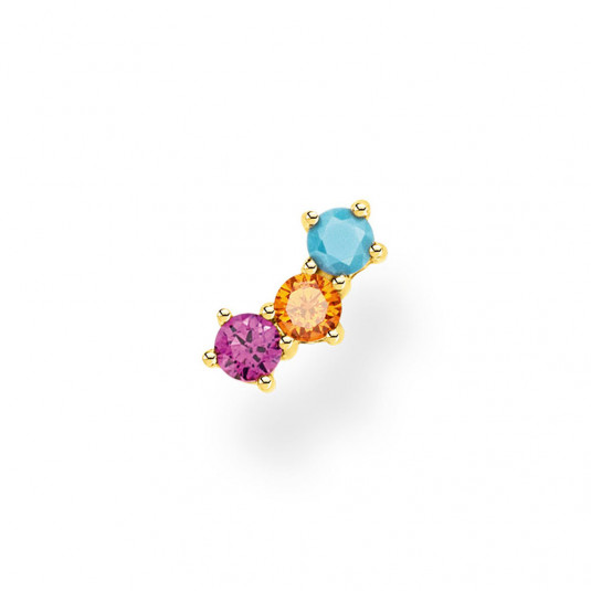 THOMAS SABO fél pár fülbevaló Colourful stones gold fülbevaló H2132-488-7