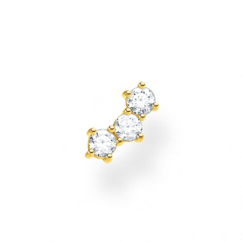 THOMAS SABO fél pár fülbevaló White Stones gold fülbevaló H2132-414-14