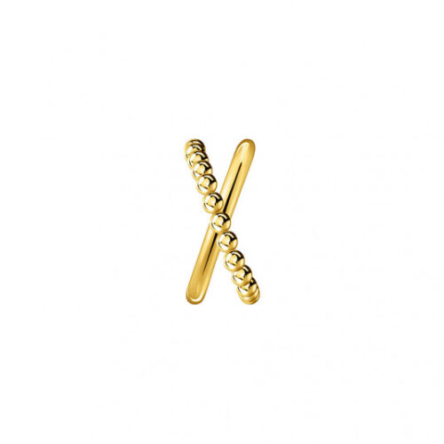 THOMAS SABO fél pár fülbevaló Criss cross dots yellow gold fülbevaló EC0023-413-39