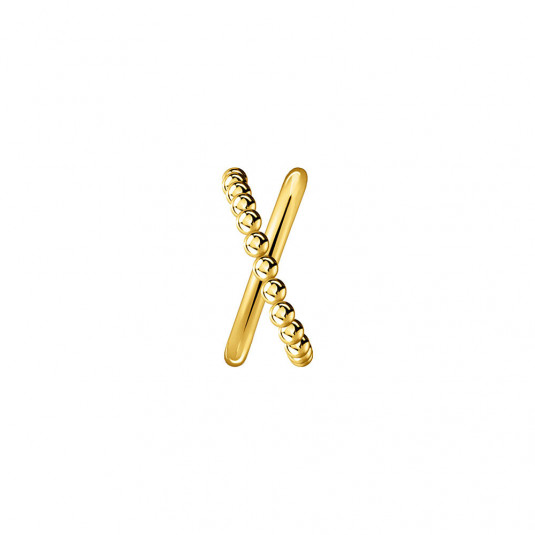 THOMAS SABO fél pár fülbevaló Criss cross dots yellow gold fülbevaló EC0023-413-39
