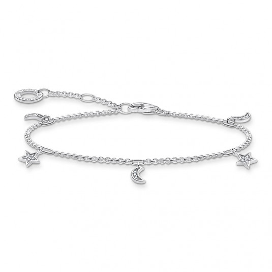 THOMAS SABO karkötő Star & moon silver karkötő A1994-051-14-L19v