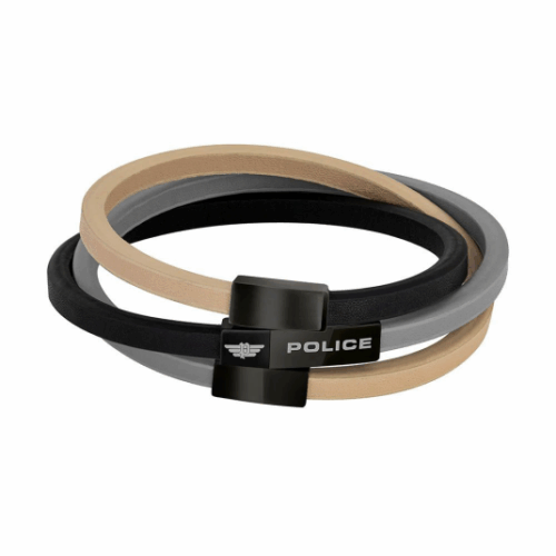POLICE férfi bőr karkötő Aranui karkötő POPJ26555BLB/03