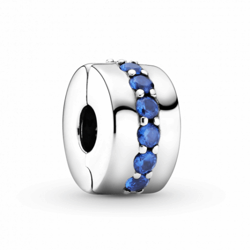 PANDORA Kék csillogás klip charm