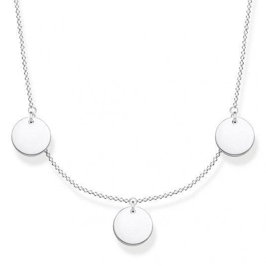 THOMAS SABO nyaklánc Three discs silver nyaklánc KE1959-001-21