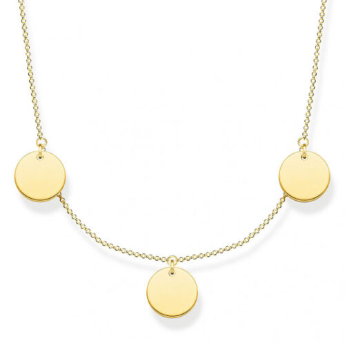 THOMAS SABO nyaklánc Three discs gold nyaklánc KE1959-413-39