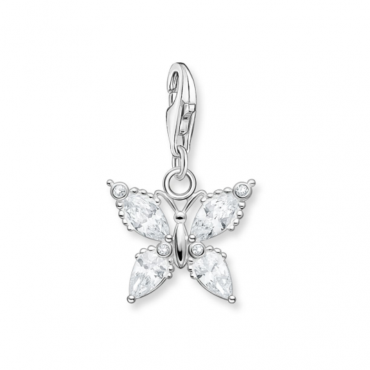 THOMAS SABO medál Butterfly white stones medál 1862-051-14