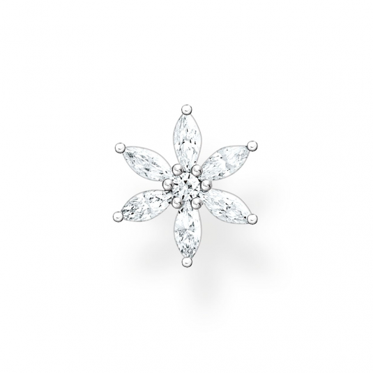 THOMAS SABO fél pár fülbevaló Flower white stones fülbevaló H2196-051-14
