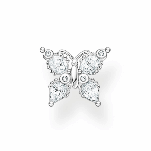 THOMAS SABO fél pár fülbevaló Butterfly white stones fülbevaló H2195-051-14