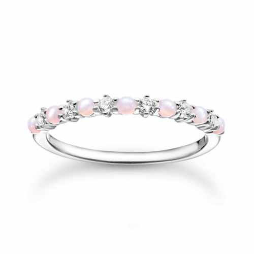 THOMAS SABO gyűrű Pink and white stones gyűrű TR2343-166-7
