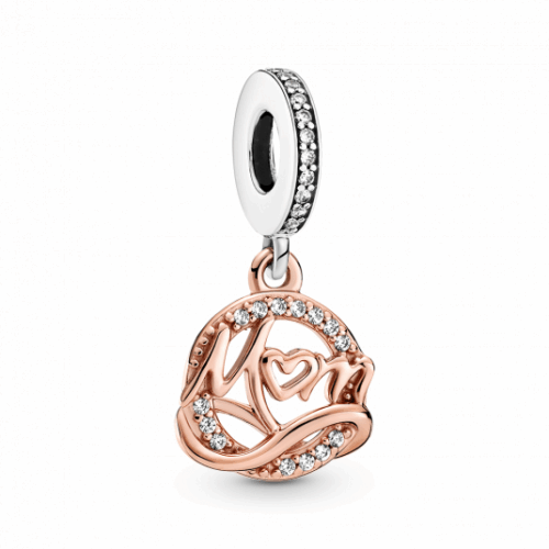 PANDORA aranyozott Kéttónusú Anya függő charm