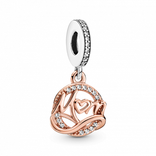 PANDORA aranyozott Kéttónusú Anya függő charm