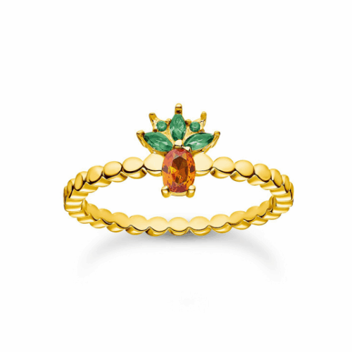 THOMAS SABO gyűrű Pineapple gold gyűrű TR2352-472-7