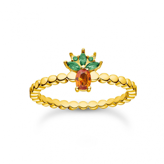 THOMAS SABO gyűrű Pineapple gold gyűrű TR2352-472-7