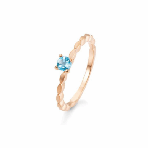 SOFIA DIAMONDS rosegold gyűrű topázzal gyűrű BE42/03331-R