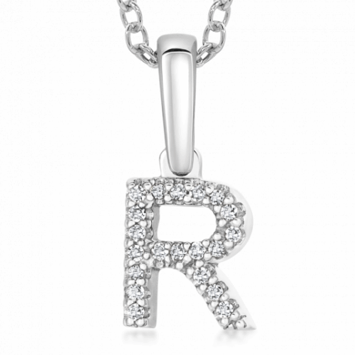 SOFIA DIAMONDS arany medál R betű medál PAC322-R