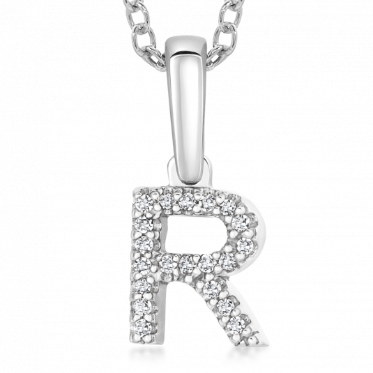SOFIA DIAMONDS arany medál R betű medál PAC322-R
