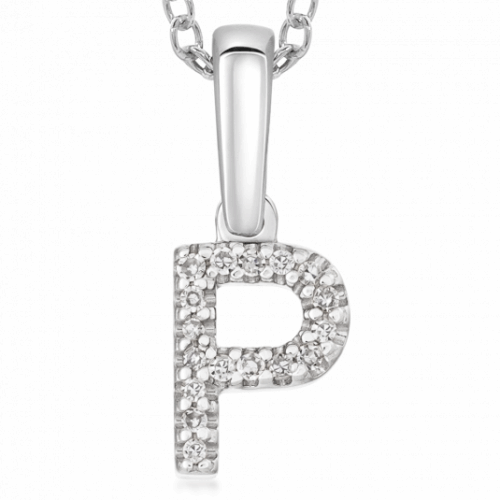 SOFIA DIAMONDS arany medál P betű medál PAC322-P