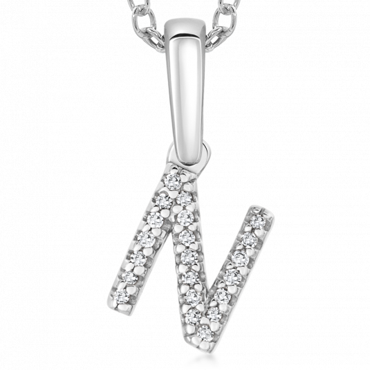 SOFIA DIAMONDS arany medál N betű medál PAC322-N