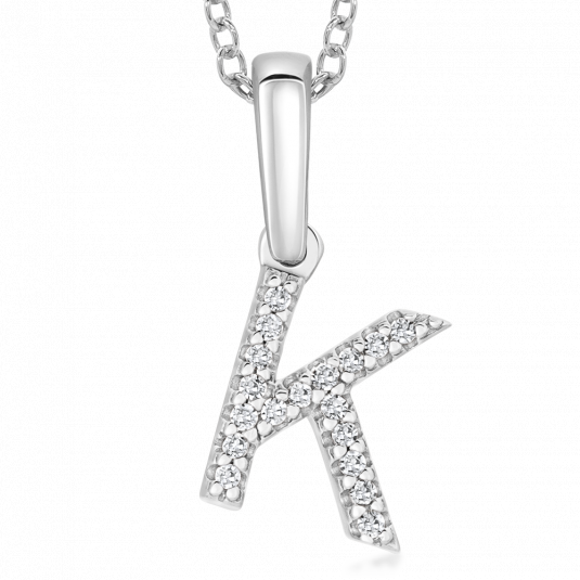 SOFIA DIAMONDS arany medál K betű medál PAC322-K