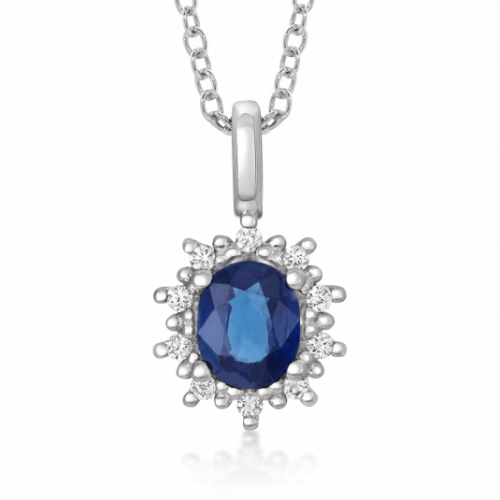 SOFIA DIAMONDS arany zafír medál gyémántokkal medál PAK11937W