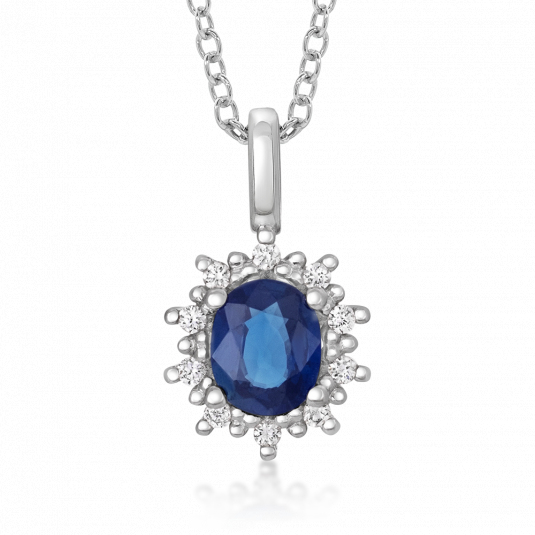 SOFIA DIAMONDS arany zafír medál gyémántokkal medál PAK11937W