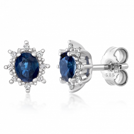 SOFIA DIAMONDS arany zafír fülbevaló gyémántokkal fülbevaló PAK11941W
