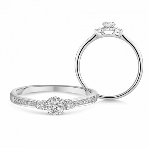 SOFIA DIAMONDS arany eljegyzési gyűrű gyémántokkal gyűrű UDRG44537W-H-I1