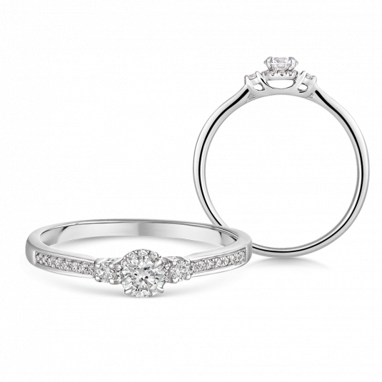SOFIA DIAMONDS arany eljegyzési gyűrű gyémántokkal gyűrű UDRG44537W-H-I1