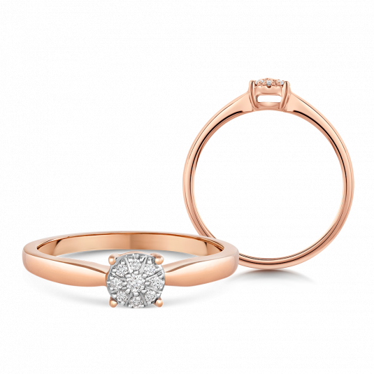 SOFIA DIAMONDS arany gyűrű gyémántokkal 0