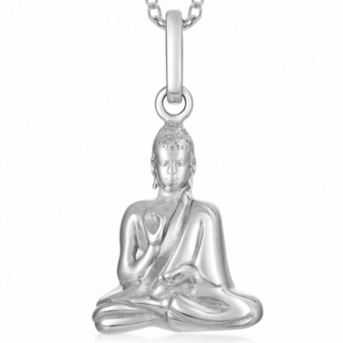 SOFIA ezüst medál ülő Buddha medál SJ230214.200