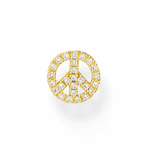 THOMAS SABO fél pár fülbevaló Peace gold fülbevaló H2218-414-14