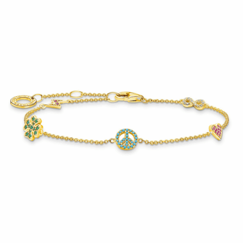 THOMAS SABO karkötő Symbols multicoloured gold karkötő A2039-488-7
