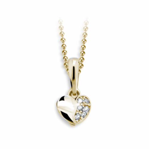 CUTIE DIAMONDS arany szív medál C2160