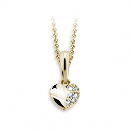 CUTIE DIAMONDS arany szív medál C2160