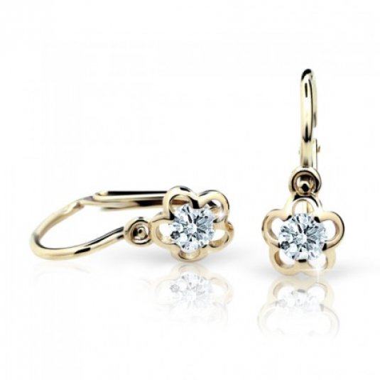 CUTIE DIAMONDS arany fülbevaló virág C1945 fülbevaló ND1945-10-D-X-1