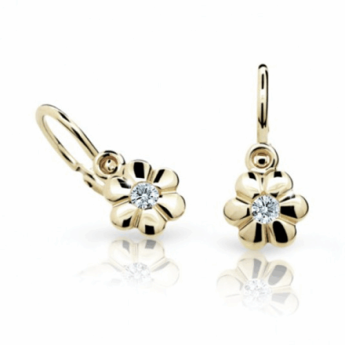 CUTIE DIAMONDS arany fülbevaló virág C1736 fülbevaló ND1736-10-D-X-1